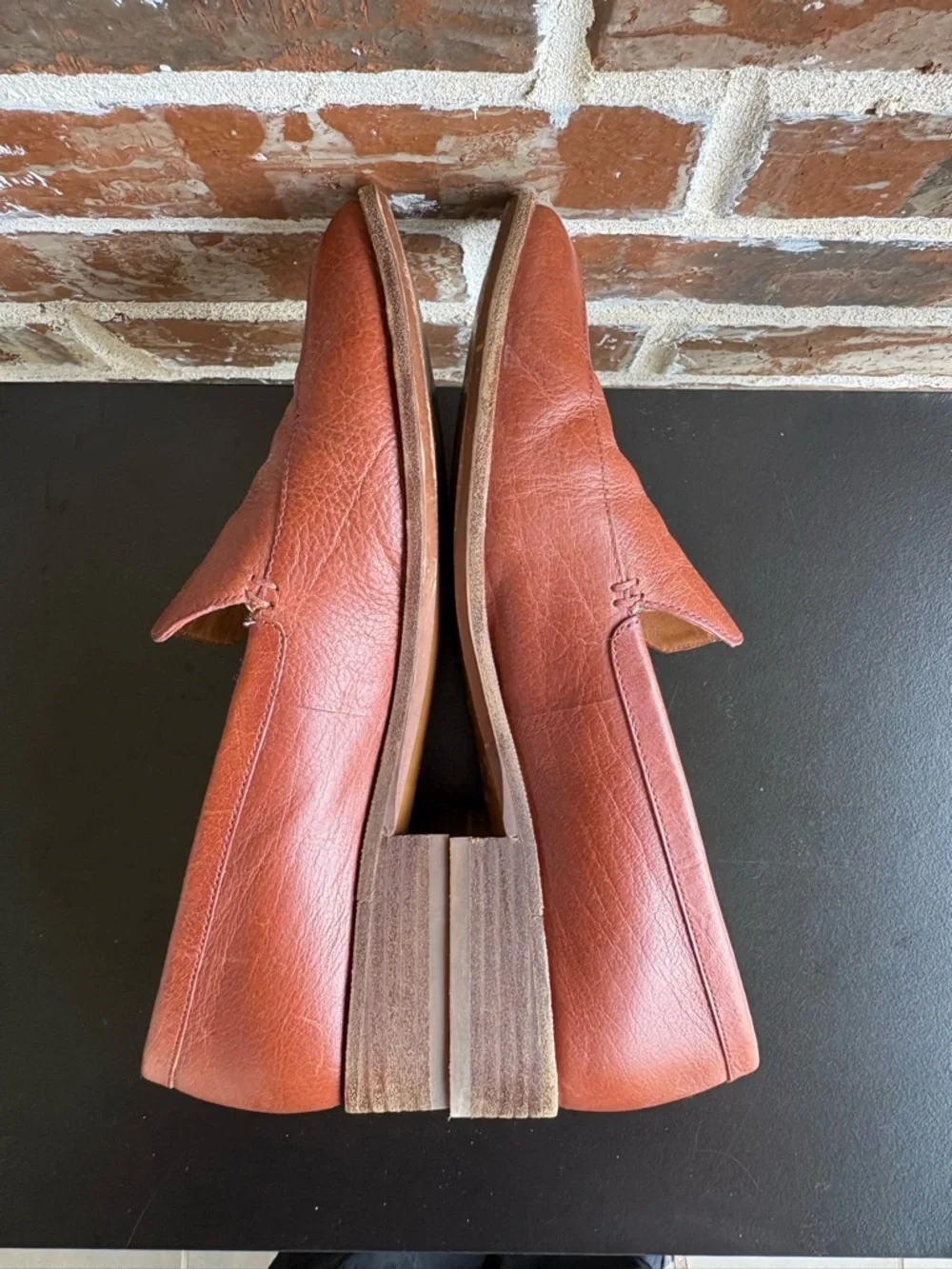 Madewell The Frances Loafers Burnished Mahogany Leather Size 10